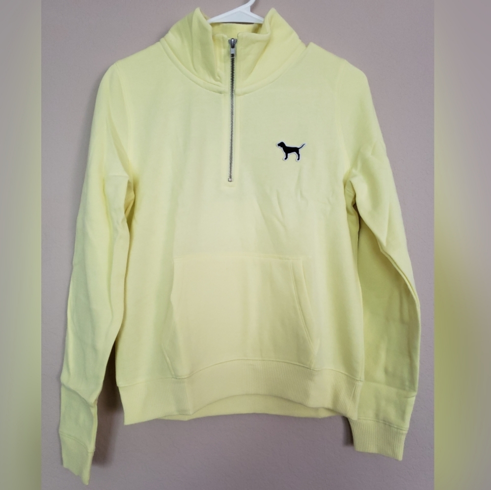 Pink quarter zip pullover